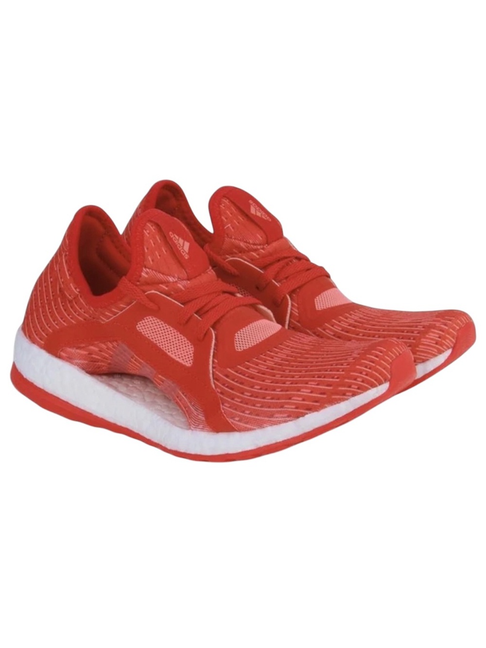 Womens Ladieas Adidas Pure‎ Boost X Ray Red Vapour Pink White size 10